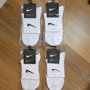 Nike Men's White Performance Cotton Socks